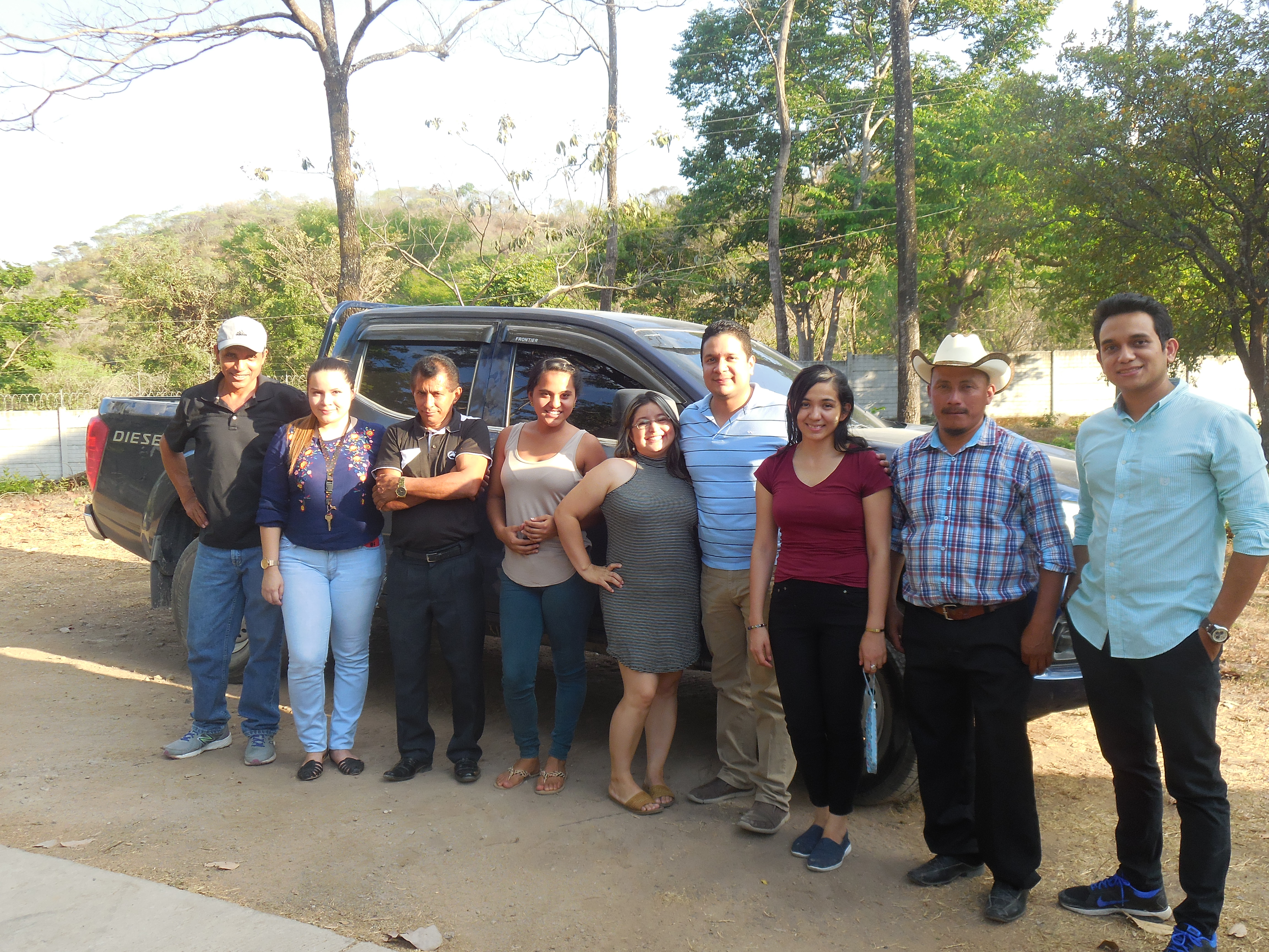 Clinic staff:  Dr. Aaron (far right); Dr. Marco (4th from the right)