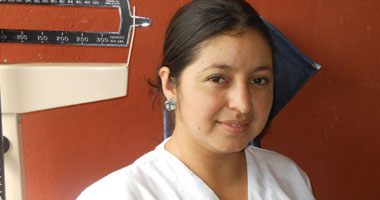 Nurse at Clinica de Santa Maria, Reitoca, Honduras